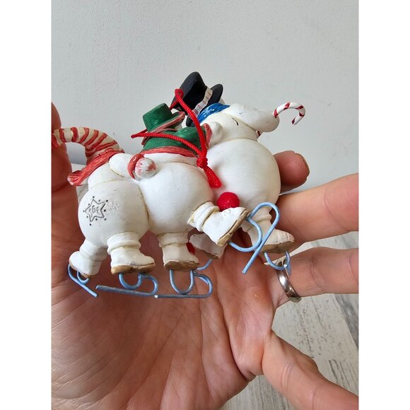 Sandi gore evans snowman ornament Mama loves Mambo joyful noise couple family jo - Picture 12 of 12